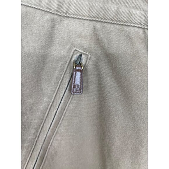 Lauren Ralph Lauren Women's Pants with Leather Zipper Pull Pockets Size 12 - Picture 4 of 8